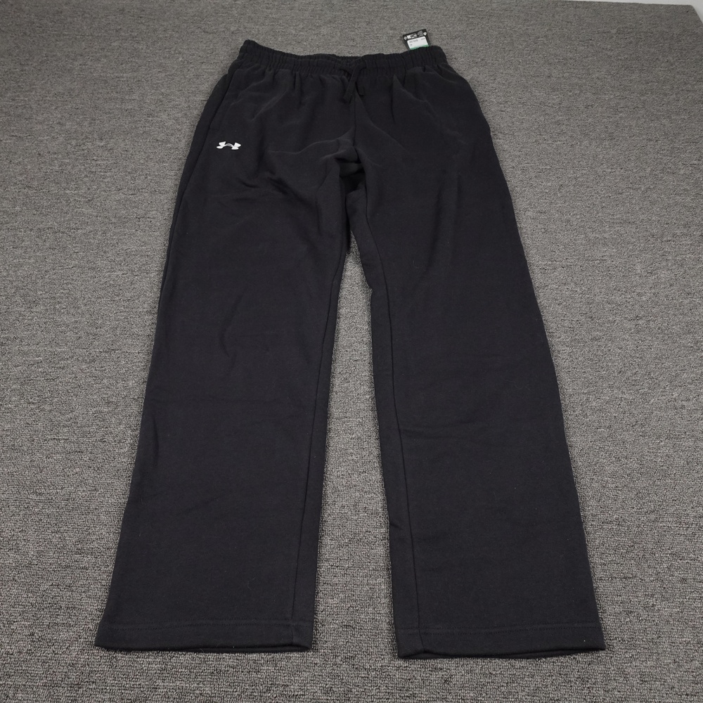 Under Armour Sweatpants Mens Large 36x31 Black Fleece Elastic Waist Pockets